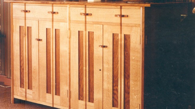 Storage Cabinet in solid European Oak