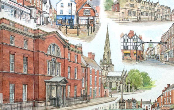 Five Views of Ashbourne, Derbyshire (NC46)